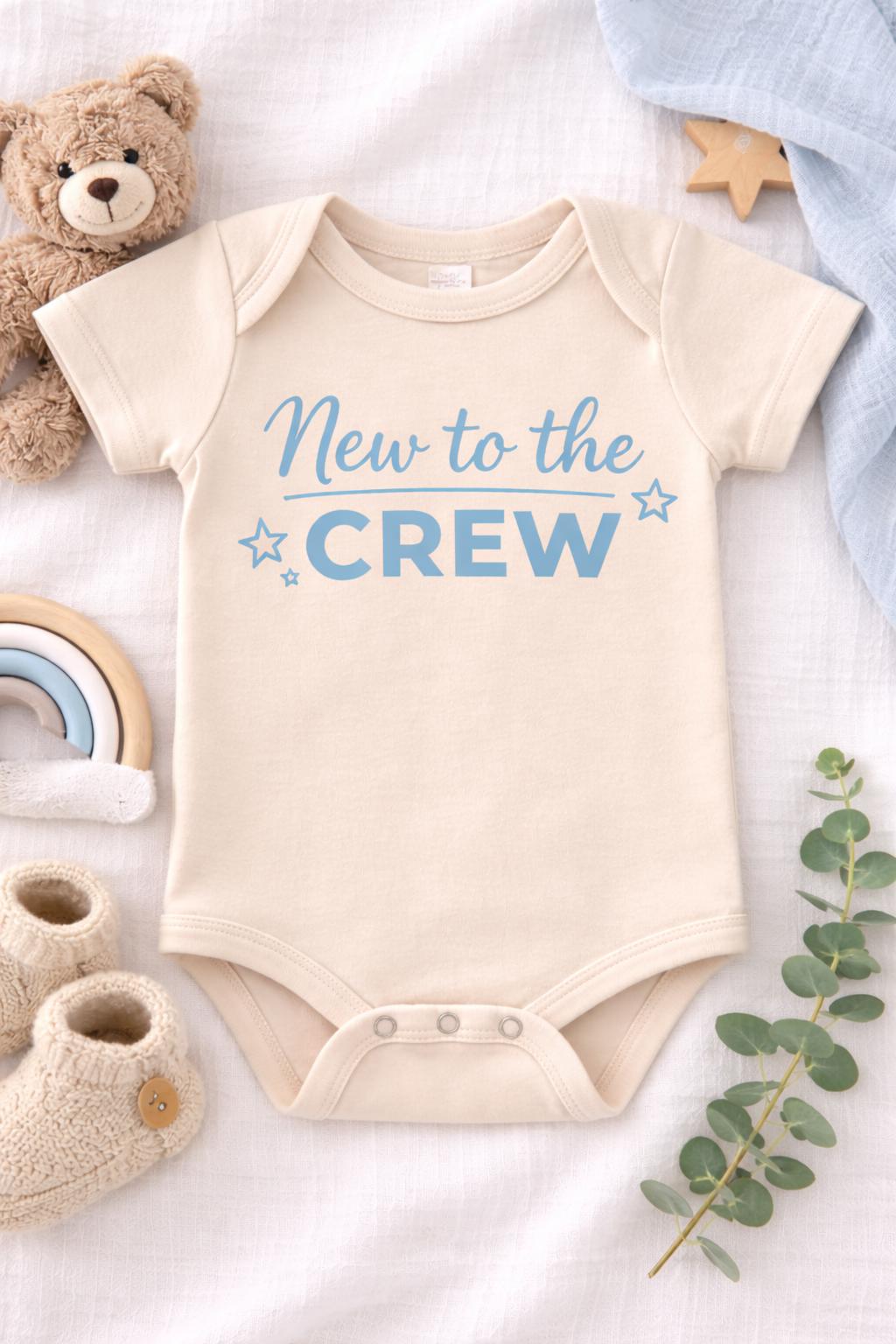 New to the Crew Baby Onesie, Gerber Baby Bodysuit, New Baby Outfit, Baby Shower Gift, Gender Neutral Baby Onesie