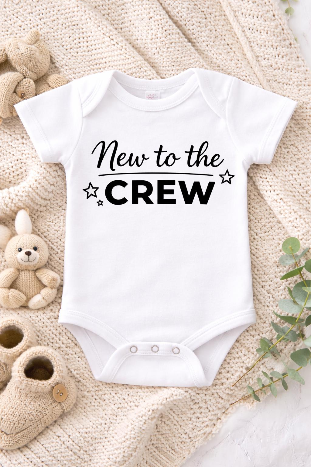 New to the Crew Baby Onesie, Gerber Baby Bodysuit, New Baby Outfit, Baby Shower Gift, Gender Neutral Baby Onesie