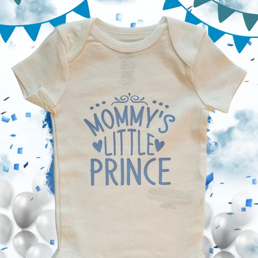 Baby Onesie Mommy's Little Prince Short Sleeve