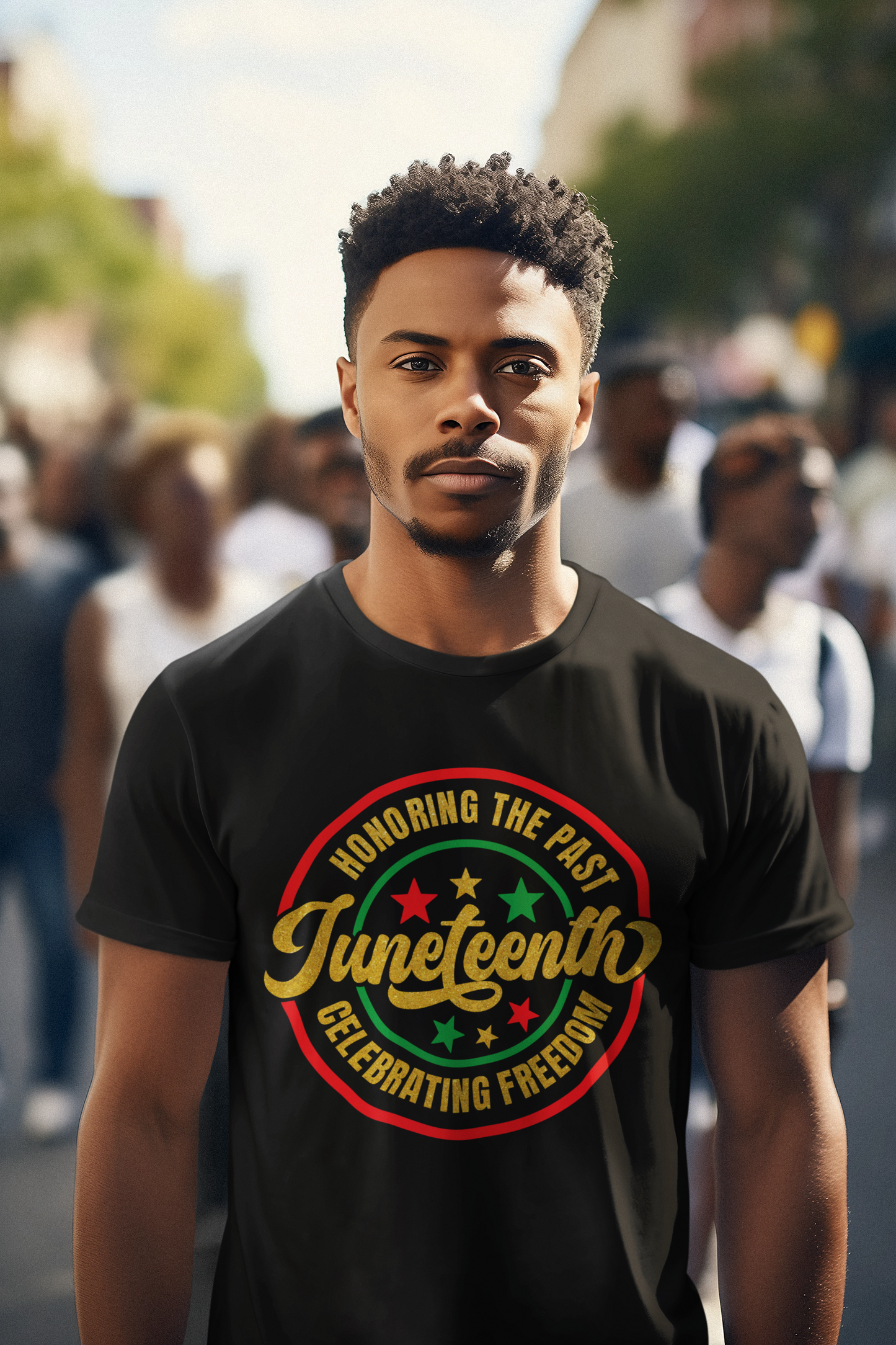 JUNETEENTH HONORING THE PAST CELEBRATING FREEDOM TSHIRT