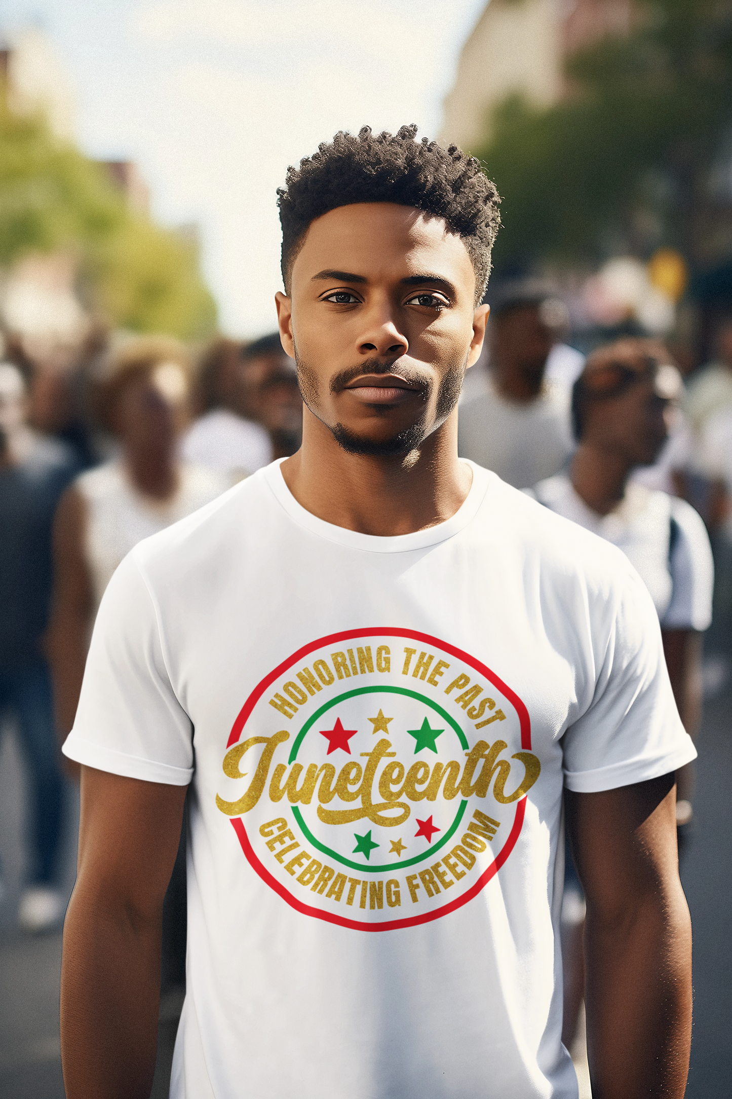 JUNETEENTH HONORING THE PAST CELEBRATING FREEDOM TSHIRT