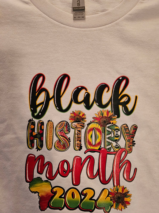 BLACK HISTORY MONTH UNISEX SHORT SLEEVE T SHIRT