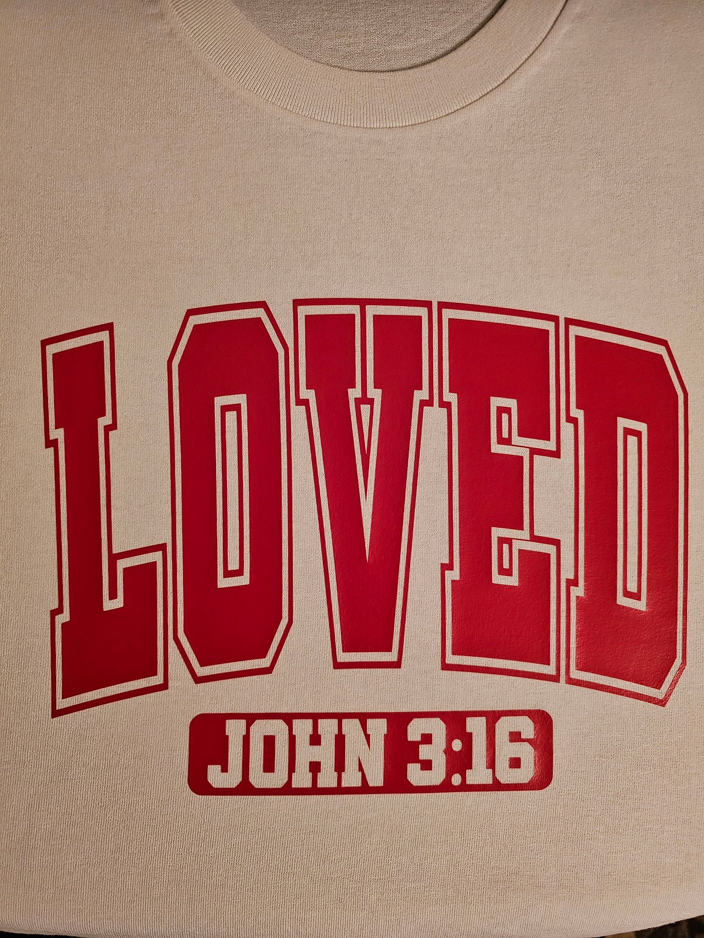 LOVED JOHN 3 16 SHORT SLEEVE TEE