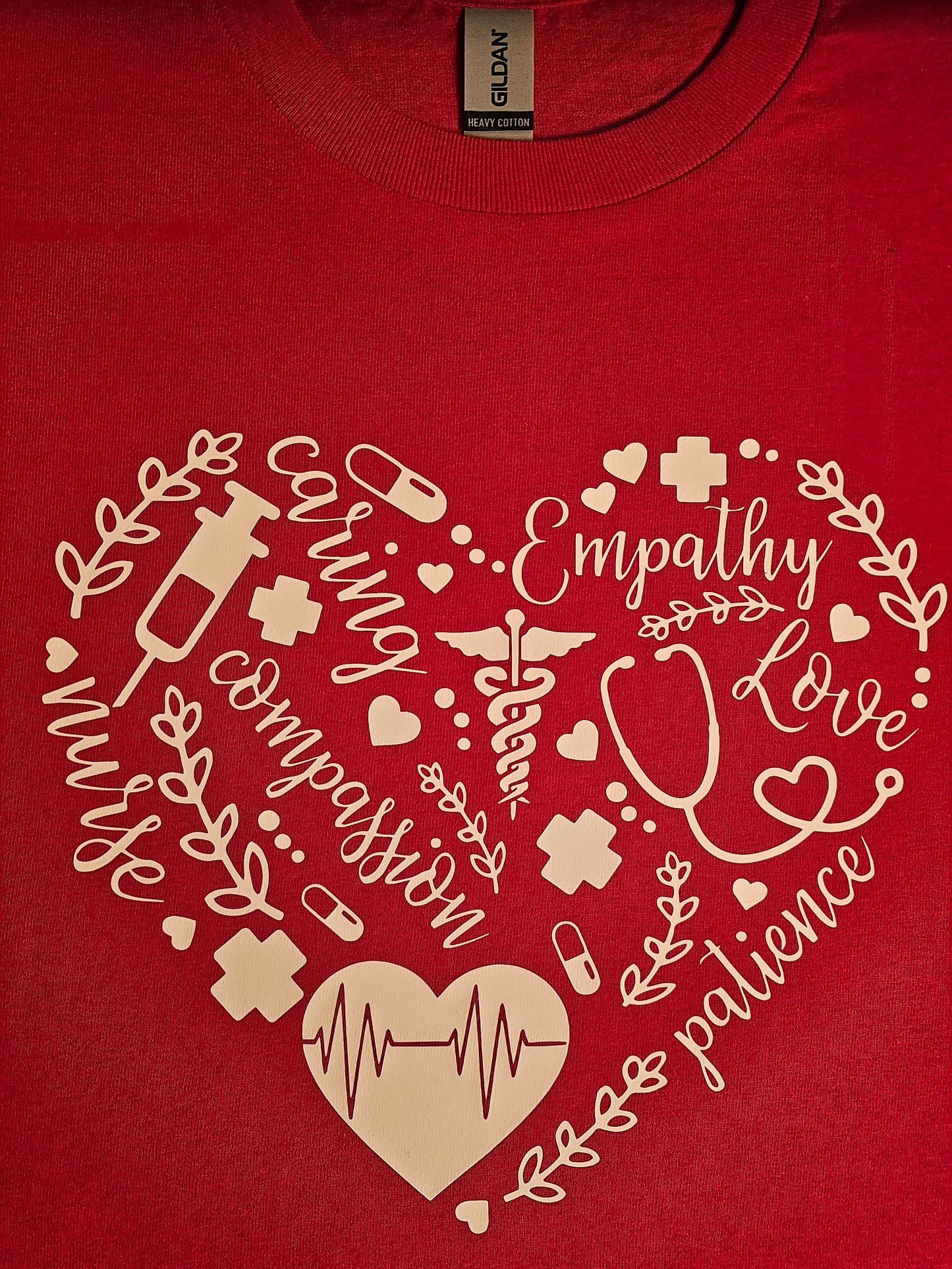 NURSE HEART ATTRIBUTES SHORT SLEEVE T SHIRT