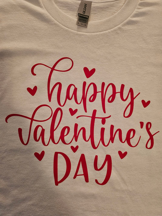 WHITE VALENTINE'S DAY SHORT SLEEVE T SHIRT